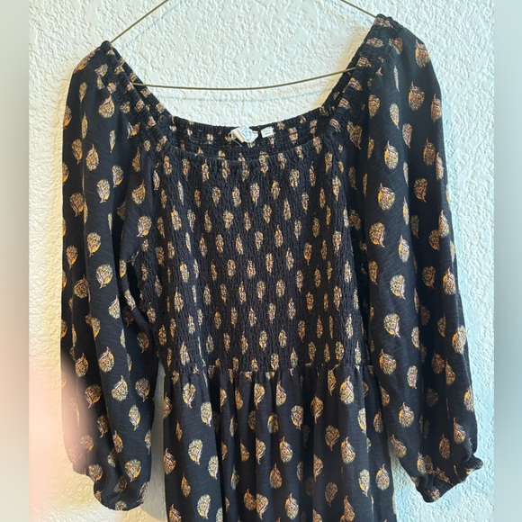 Fat Face Adele Woodblock Midi Dress blk/peacock - Picture 5 of 10